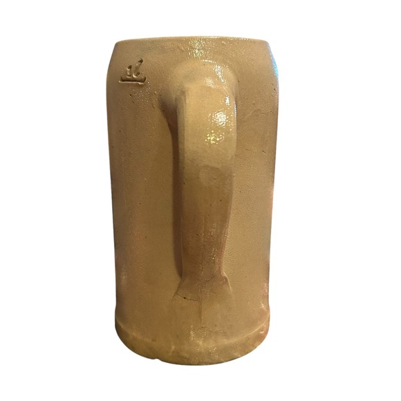 Vintage Lowenbrau Munich Stoneware Beer Stein 1 Liter Tankard Germany Pre WWII - Picture 4 of 7